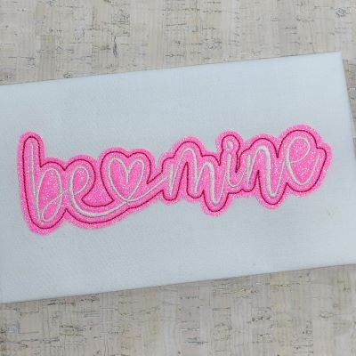 Be Mine applique design